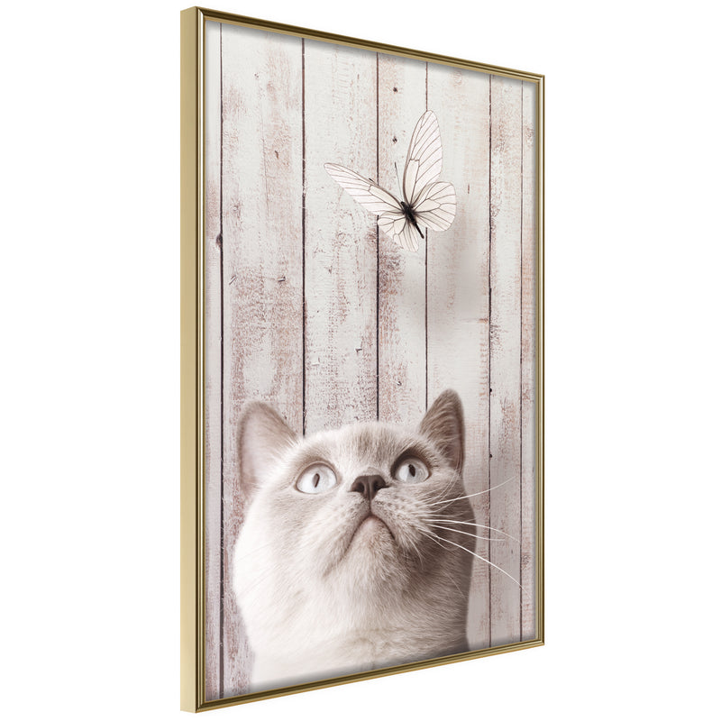 Poster - Piercing Look  - goud
