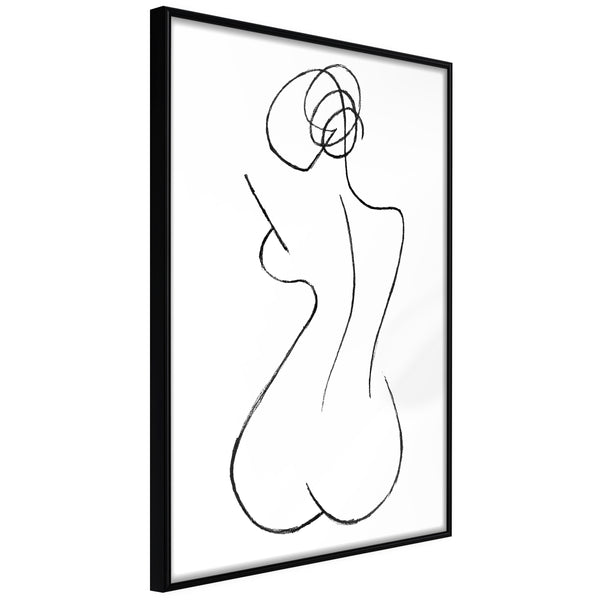 Poster - Hourglass  - zwart