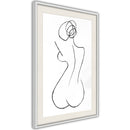 Poster - Hourglass  - wit passepartout