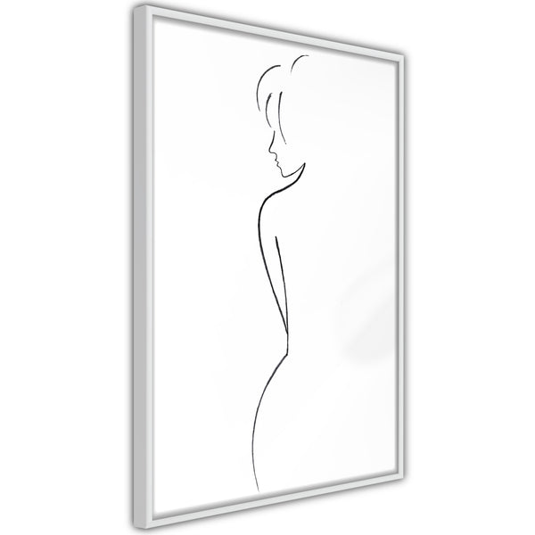 Poster - Silhouette  - wit