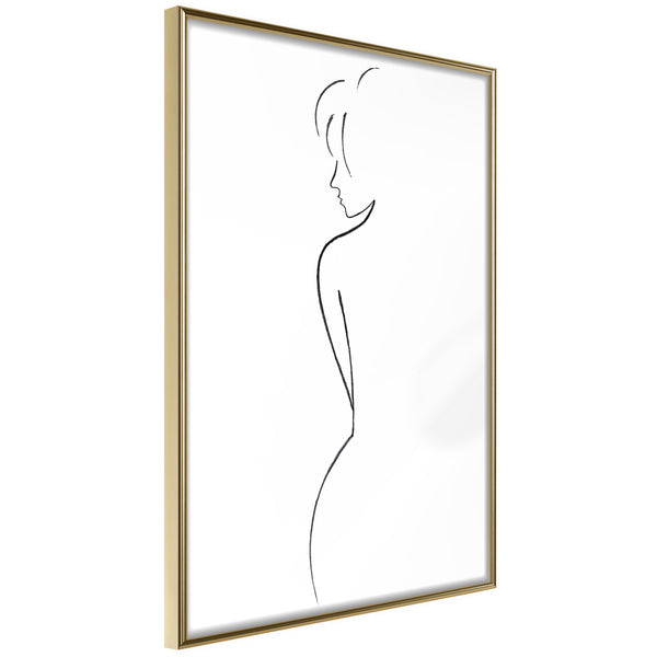 Poster - Silhouette  - goud