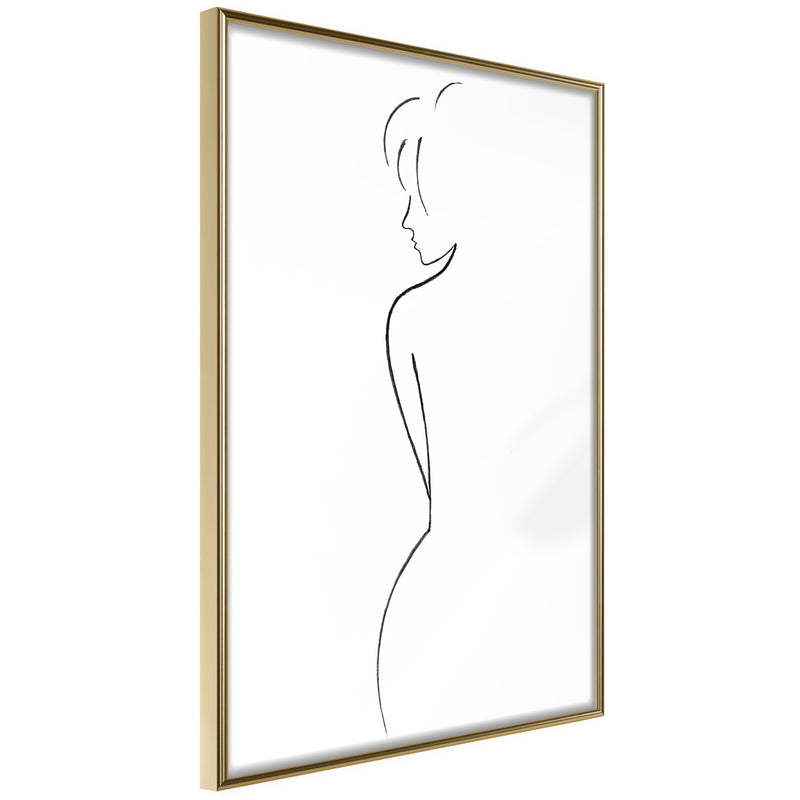 Poster - Silhouette  - goud