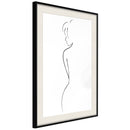Poster - Silhouette  - zwart passepartout