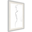 Poster - Silhouette  - wit passepartout