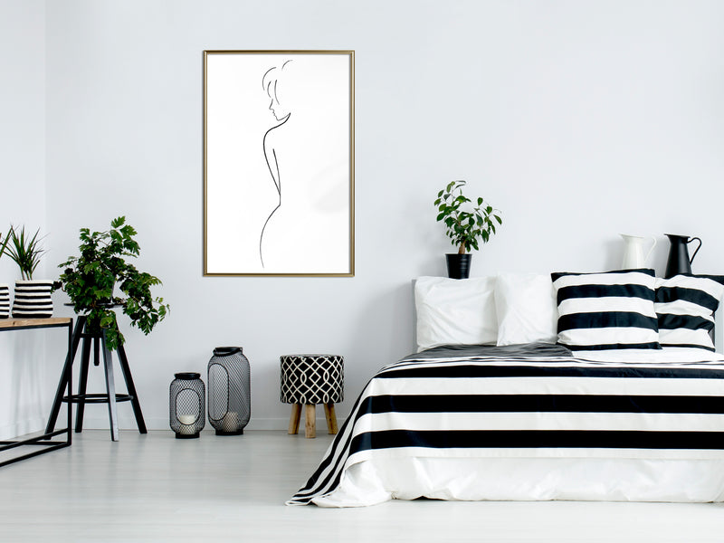 Poster - Silhouette  - goud