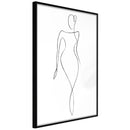 Poster - Impeccable Figure  - zwart