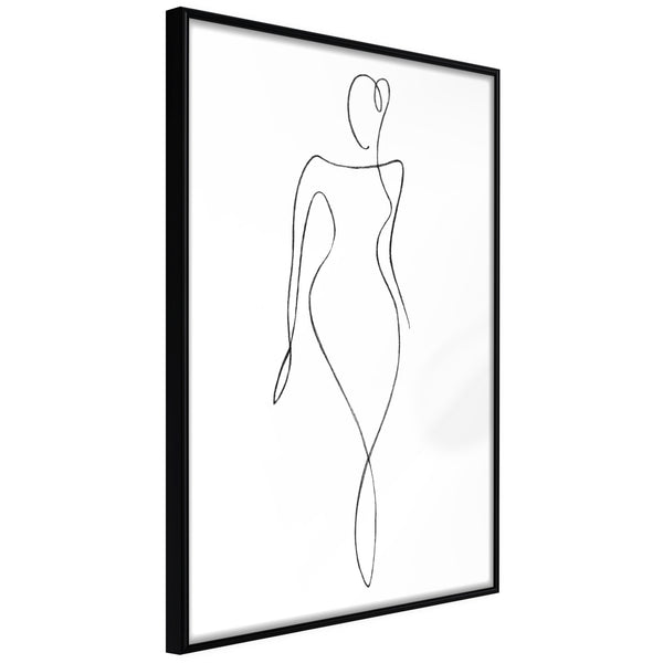Poster - Impeccable Figure  - zwart