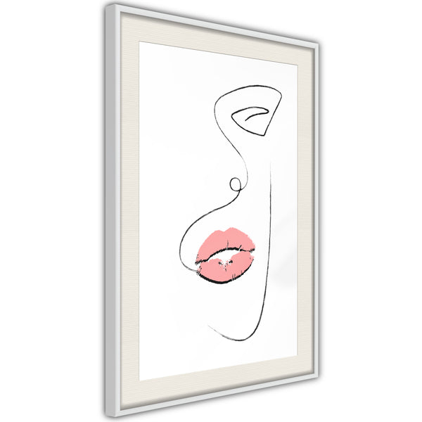 Poster - Temptation  - wit passepartout