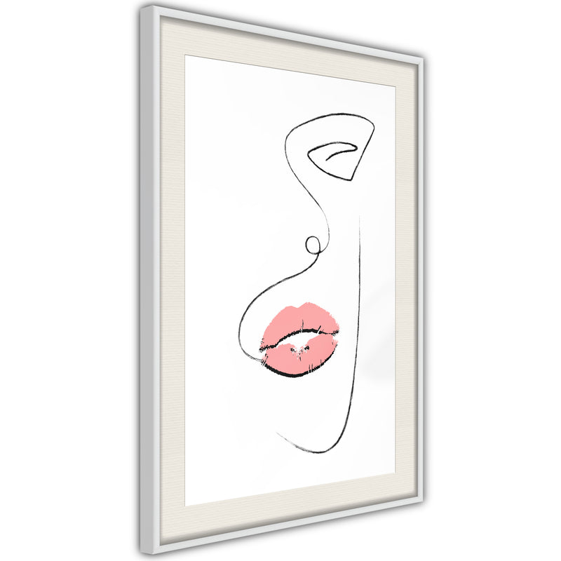Poster - Temptation  - wit passepartout