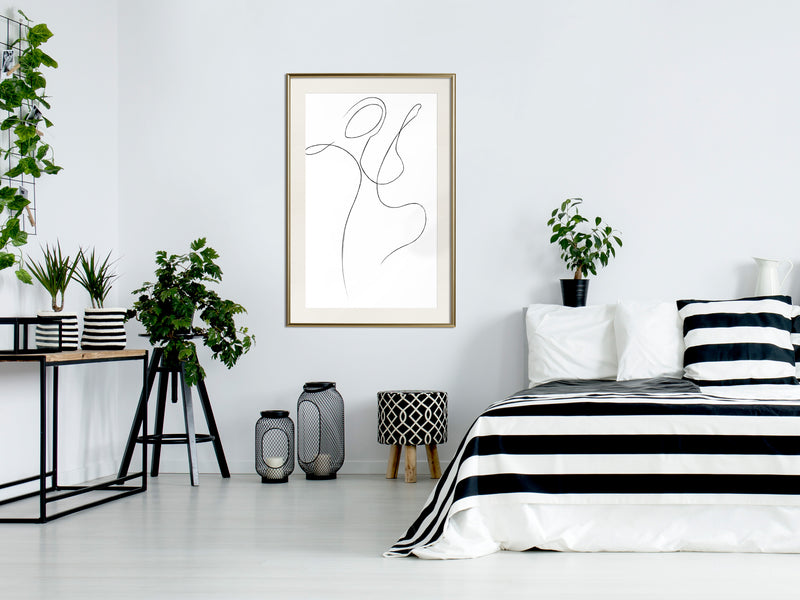 Poster - Two Souls I  - goud passepartout