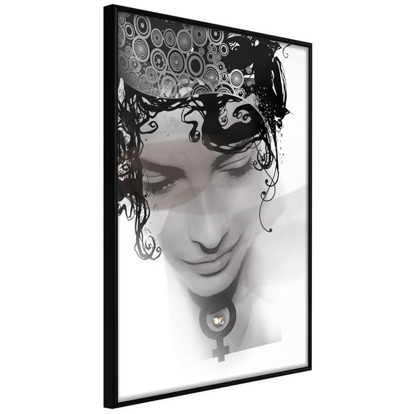 Poster - Delicate Features  - zwart
