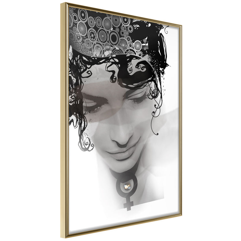 Poster - Delicate Features  - goud