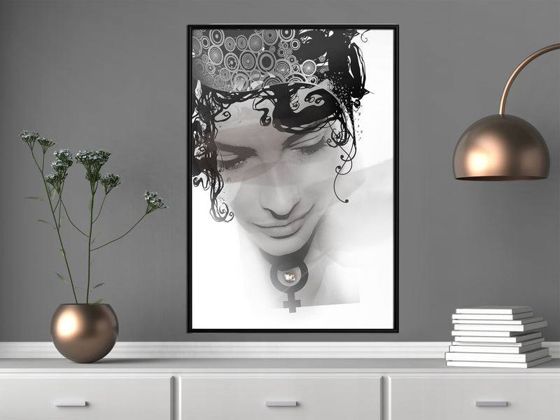 Poster - Delicate Features  - zwart