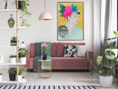 Poster - Crown of Flowers  - goud