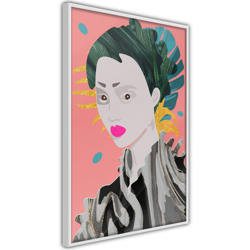 Poster - Geisha  - wit