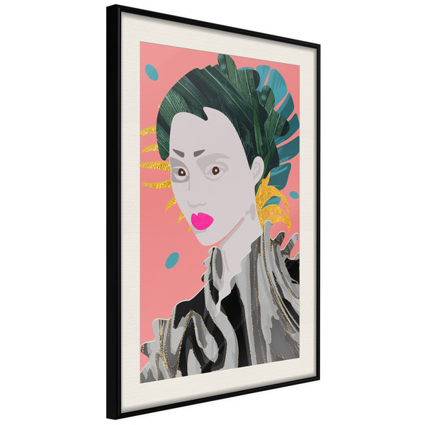 Poster - Geisha  - zwart passepartout