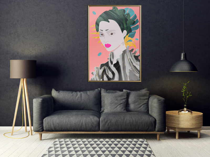 Poster - Geisha  - goud