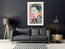 Poster - Geisha  - goud passepartout