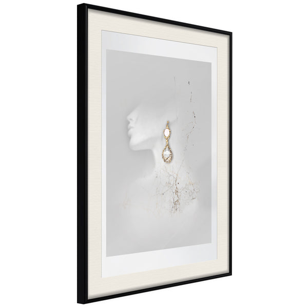 Poster - Jewelry is the Best Gift  - zwart passepartout