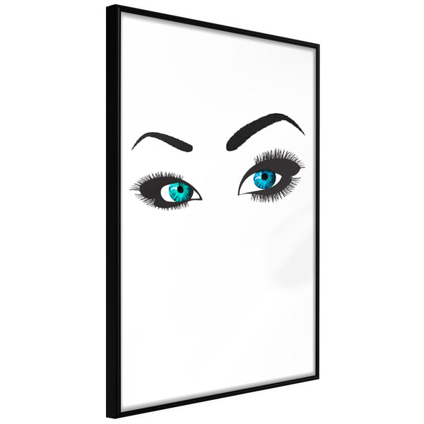 Poster - Piercing Gaze  - zwart
