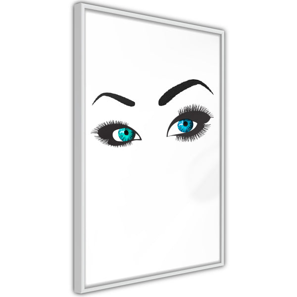 Poster - Piercing Gaze  - wit