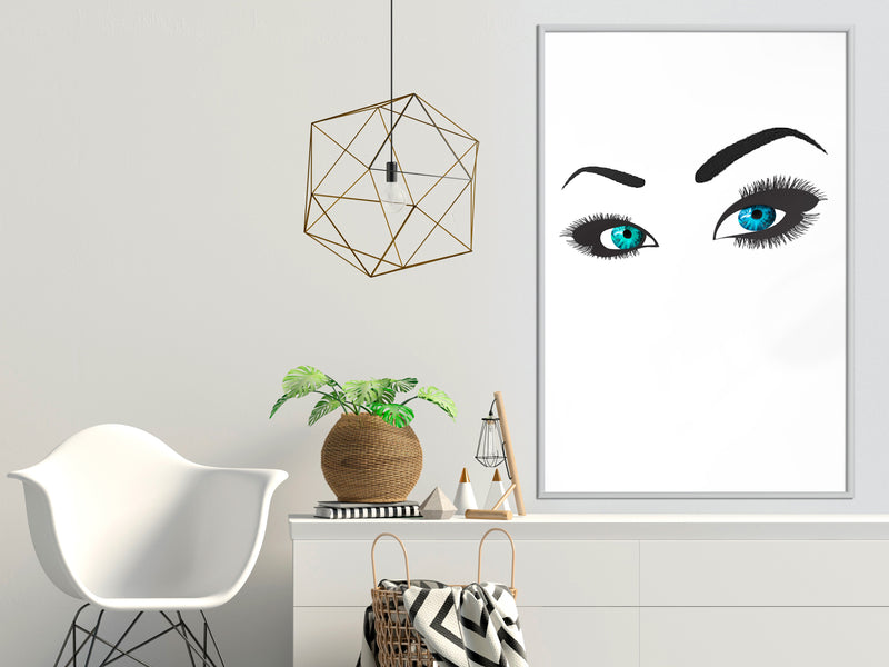 Poster - Piercing Gaze  - wit
