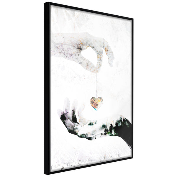 Poster - Give Me Your Heart  - zwart
