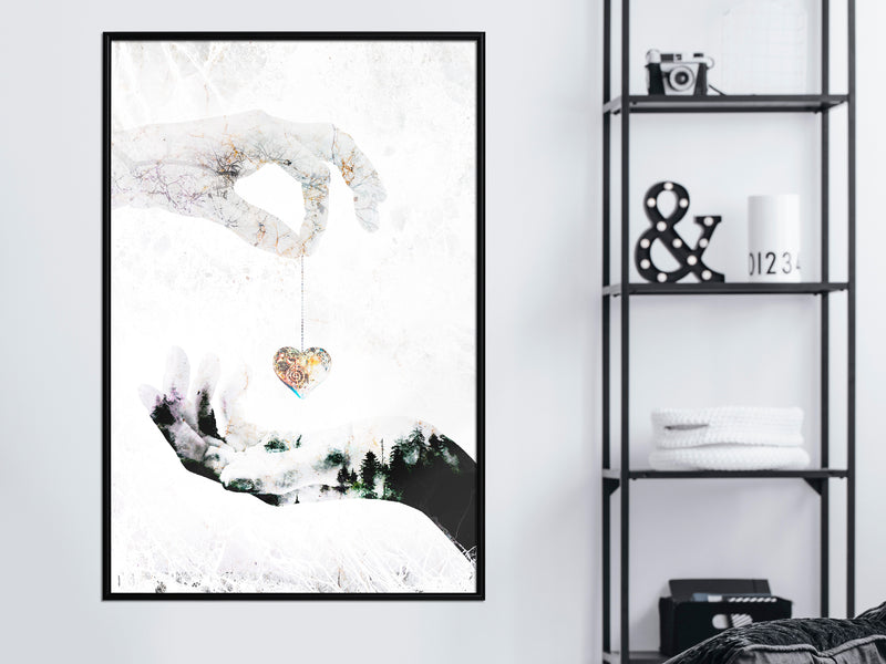 Poster - Give Me Your Heart  - zwart