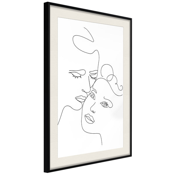 Poster - Soulmates  - zwart passepartout