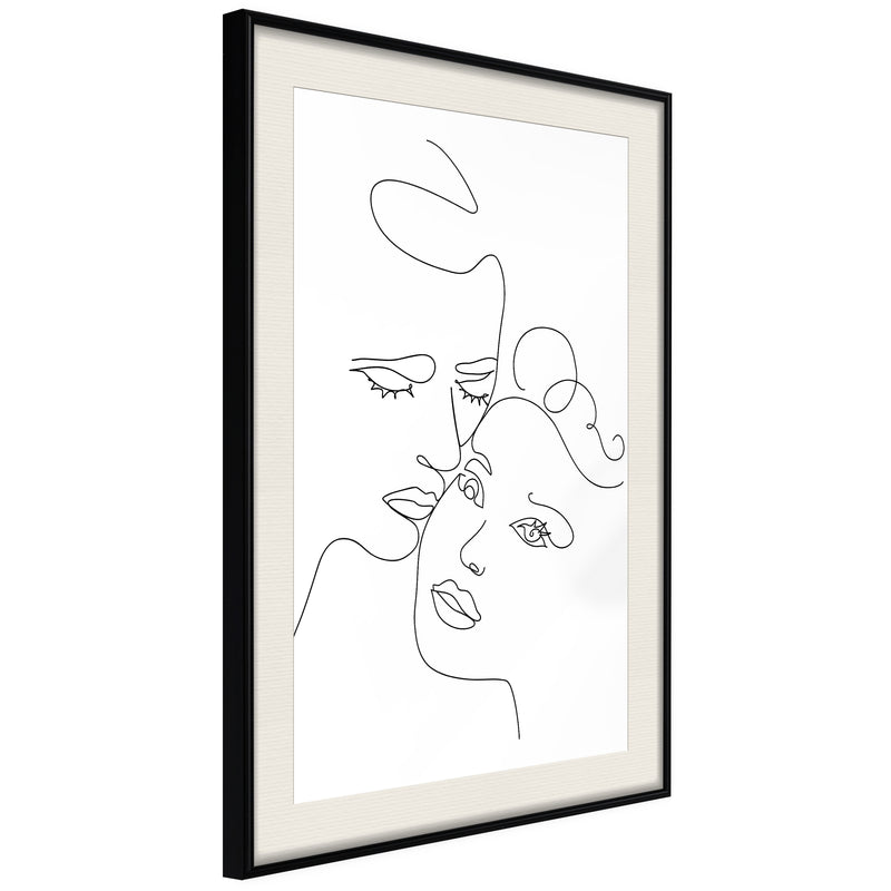 Poster - Soulmates  - zwart passepartout