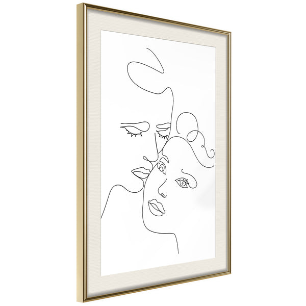 Poster - Soulmates  - goud passepartout