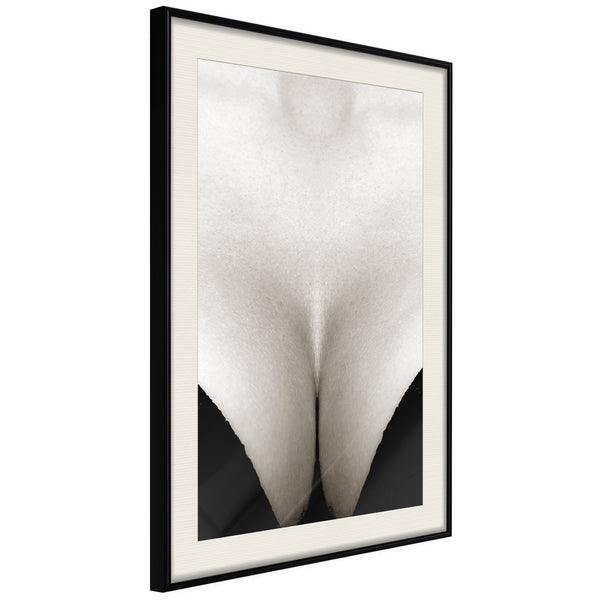 Poster - Delicate Skin  - zwart passepartout