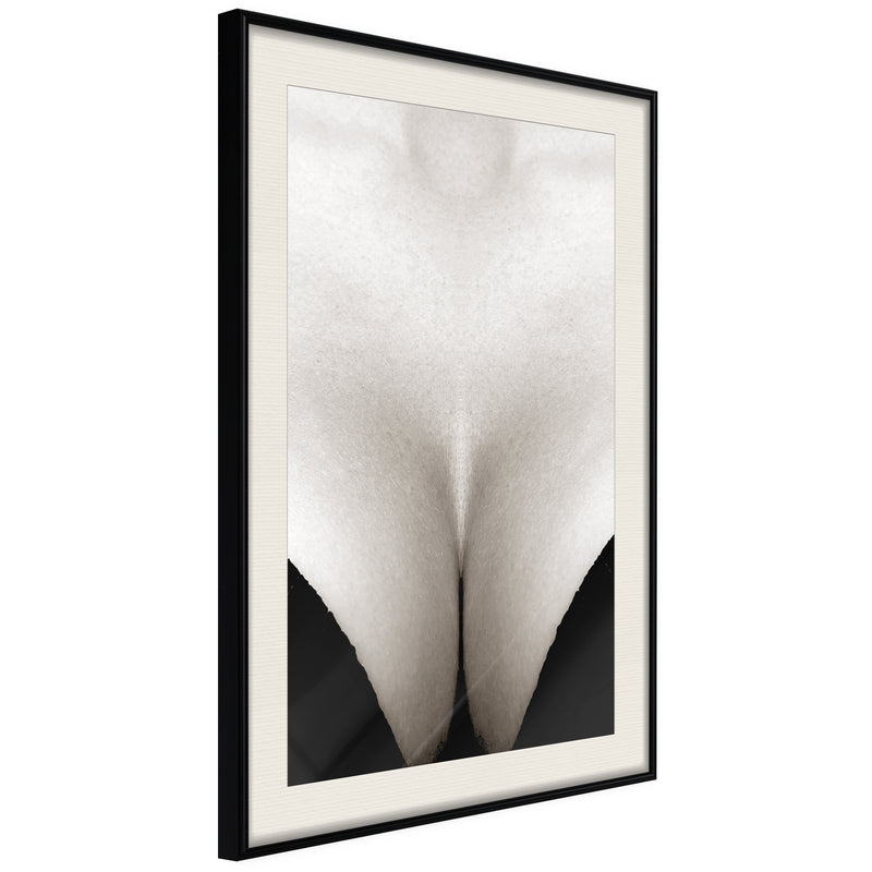 Poster - Delicate Skin  - zwart passepartout