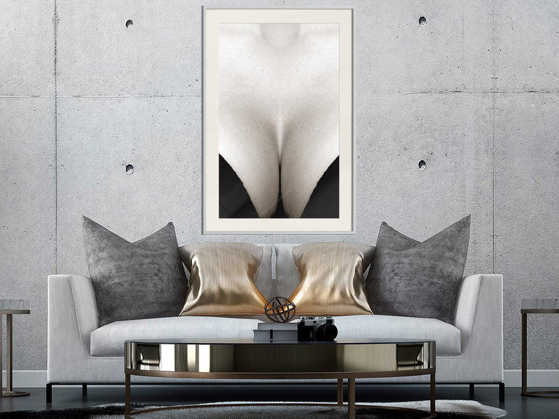 Poster - Delicate Skin  - wit passepartout