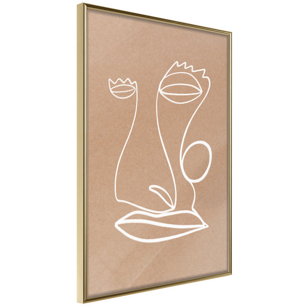 Poster - Face  - goud