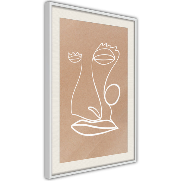 Poster - Face  - wit passepartout