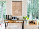 Poster - Face  - zwart