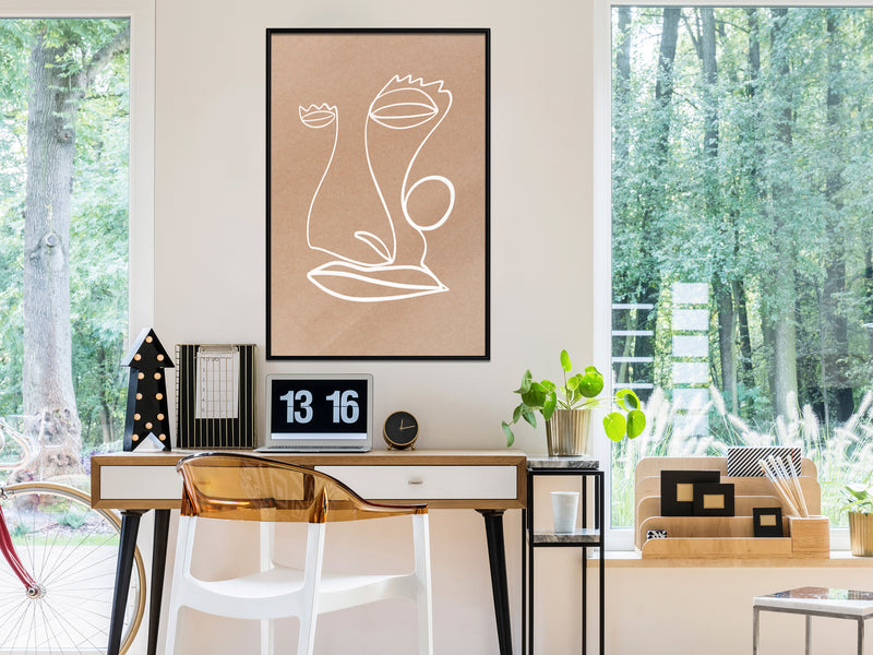 Poster - Face  - zwart