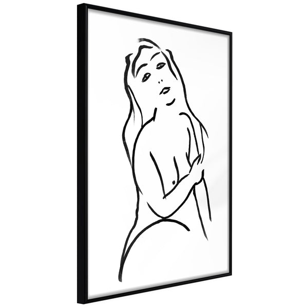 Poster - Shape of a Woman  - zwart