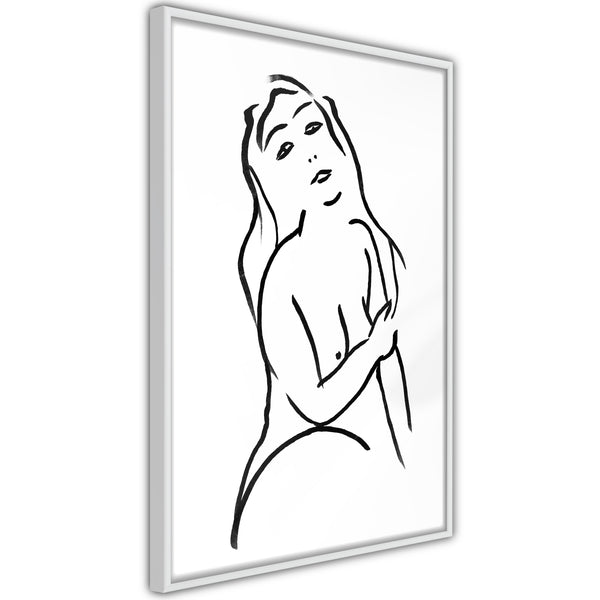 Poster - Shape of a Woman  - wit