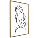 Poster - Shape of a Woman  - goud