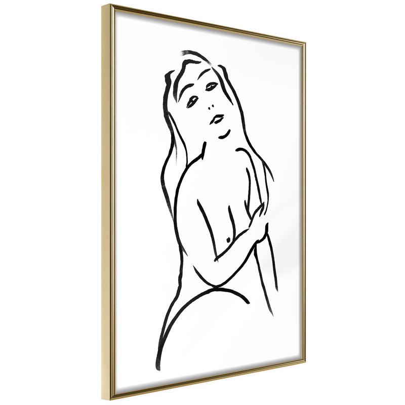 Poster - Shape of a Woman  - goud
