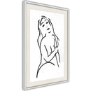 Poster - Shape of a Woman  - wit passepartout