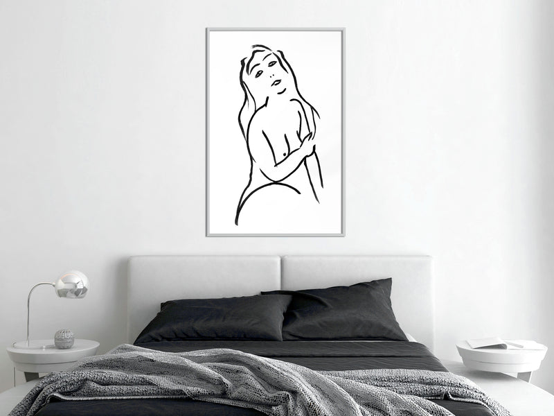 Poster - Shape of a Woman  - wit
