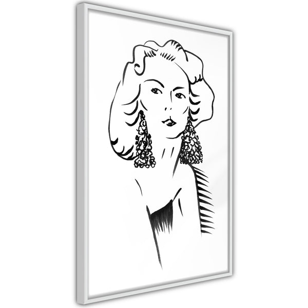 Poster - Hypnotic Earrings  - wit