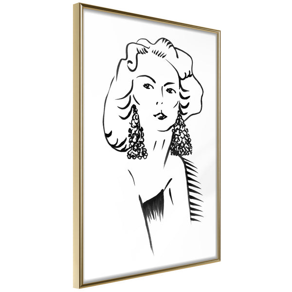 Poster - Hypnotic Earrings  - goud