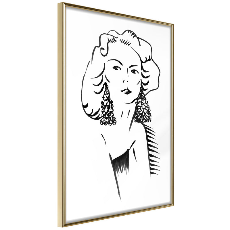 Poster - Hypnotic Earrings  - goud
