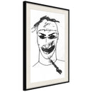Poster - Scary Clown  - zwart passepartout