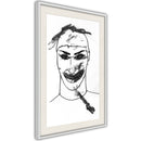 Poster - Scary Clown  - wit passepartout