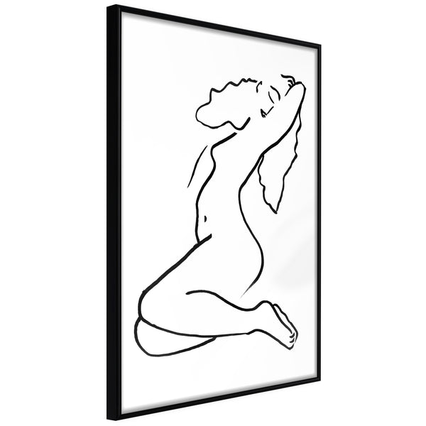 Poster - Coquettish Pose  - zwart
